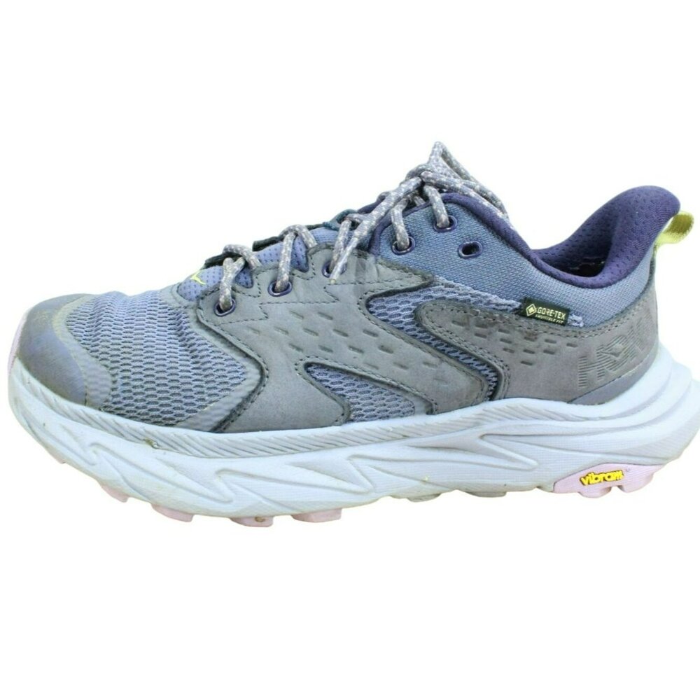Hoka One One Anacapa 2 Purple Mesh Gore-Tex Trail Sneaker Shoes Size 7.5 B
